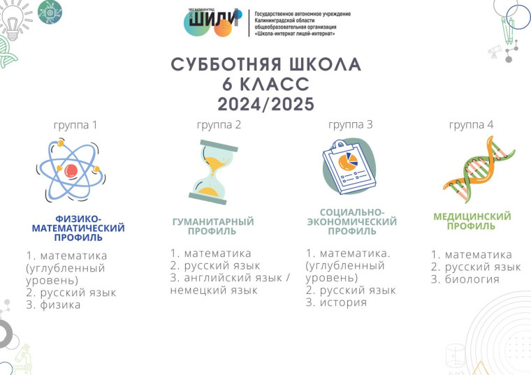 Открыт набор в субботнюю школу для 6-х классов!.